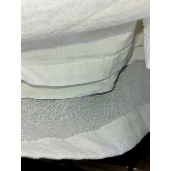 Women's Charter Club Pant Shop Classic Fit Linen White w/Shimmer Pants (Sz 18) - Picture 6 of 10